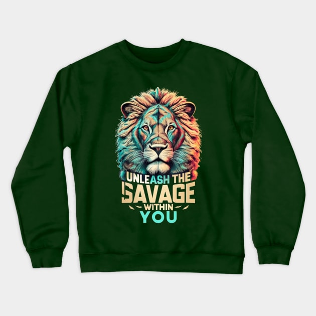 Savage Leader Crewneck Sweatshirt by masksutopia